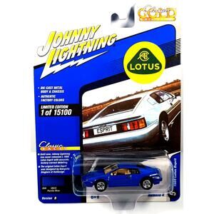 Johnny Lightning Classic Gold Lotus 1989 LOTUS EXPRIT Blue, New, See Pics/Descr.